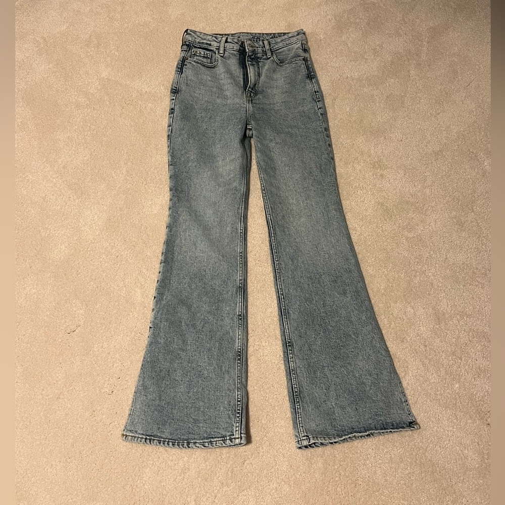 Old Navy Flair Jeans boot cutout, size 0
